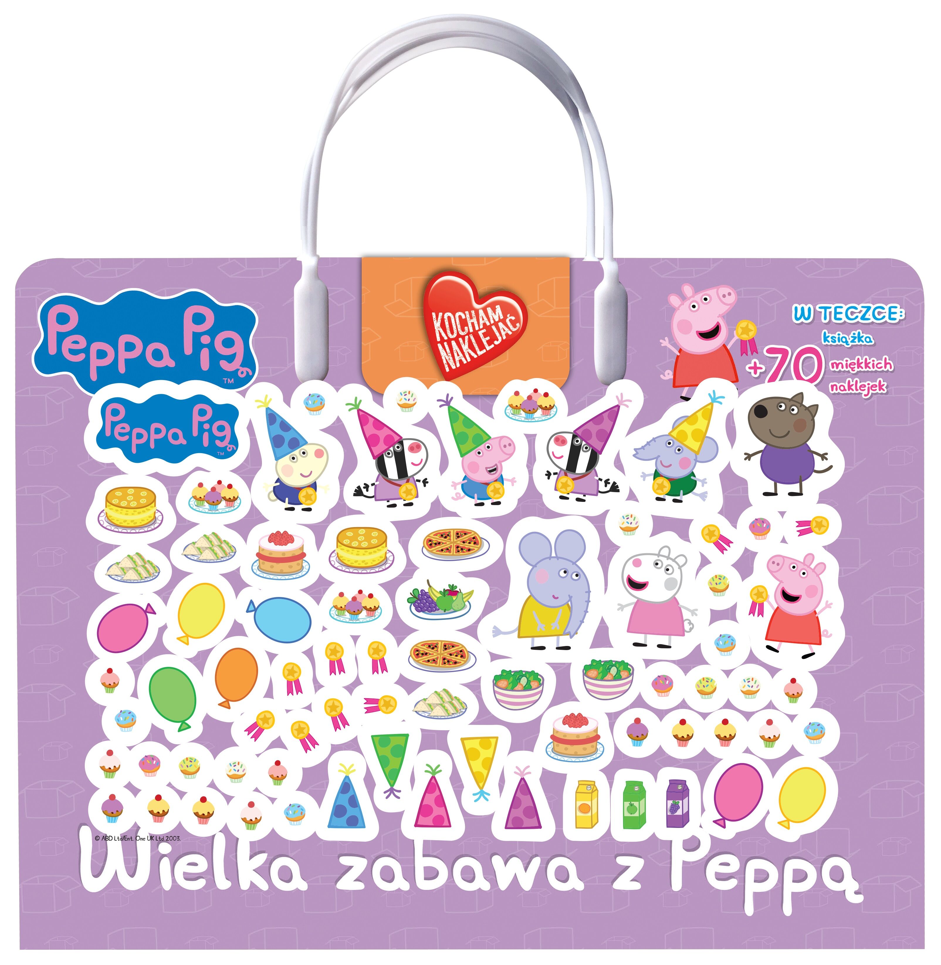 Peppa Pig. Kocham naklejać. Wielka zabawa z Peppą.