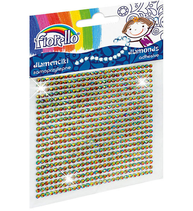 Diamenciki samoprzylepne laserowe małe mix fiorello gr- ds03