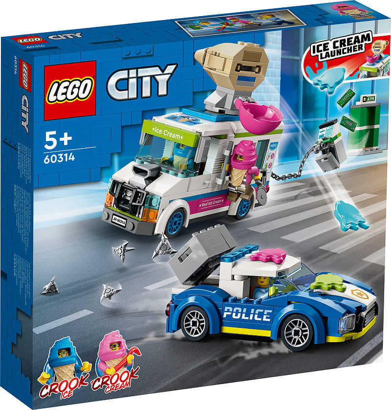 Lego city policyjny pościg za furgonetką z lodami 60314