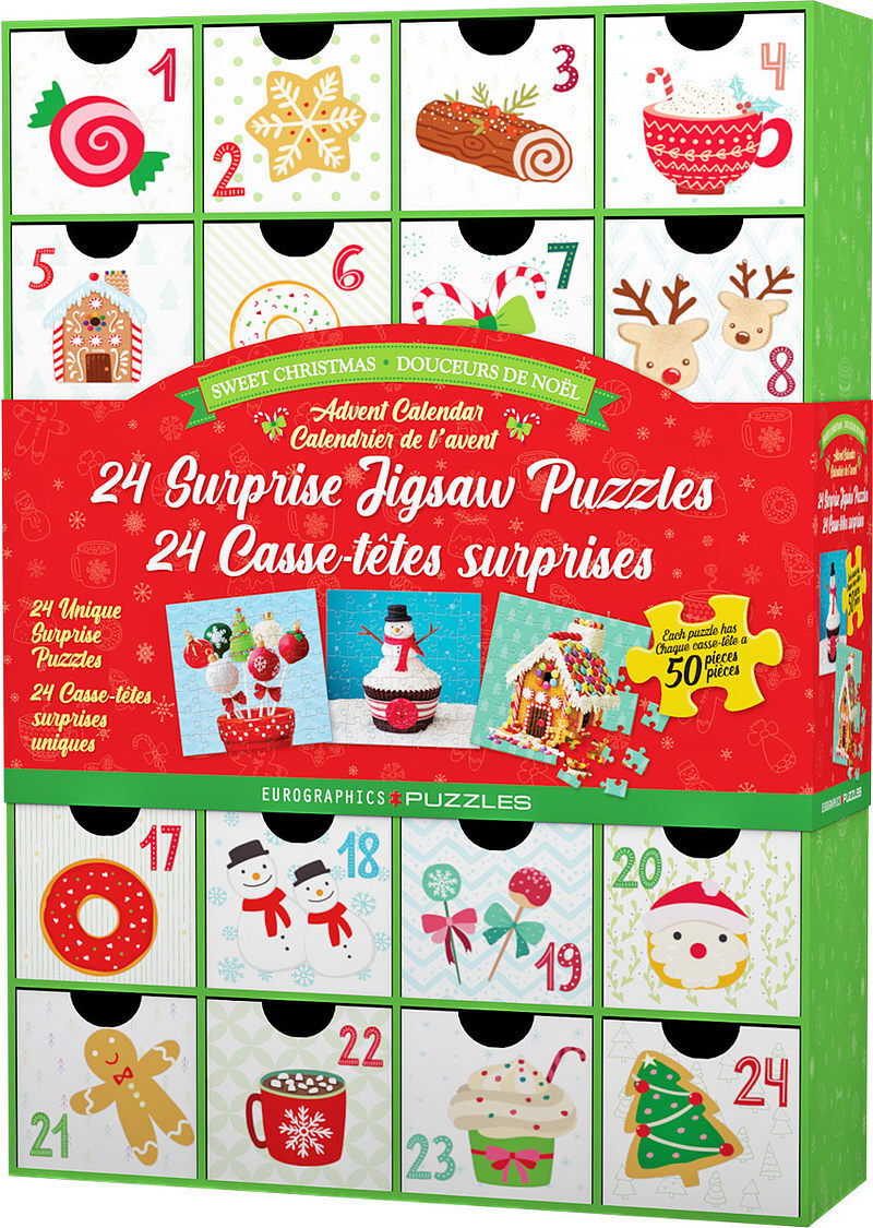 Kalendarz adwentowy 2022 puzzle sweet christmas 8924-5666