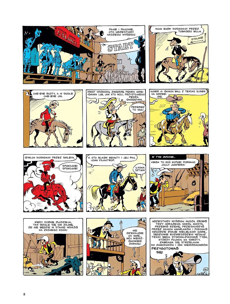 Lucky Luke - 04 - Pod niebem Zachodu