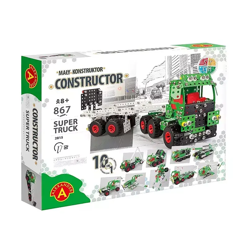 Mały Konstruktor Pro-Super Truck 10 w 1