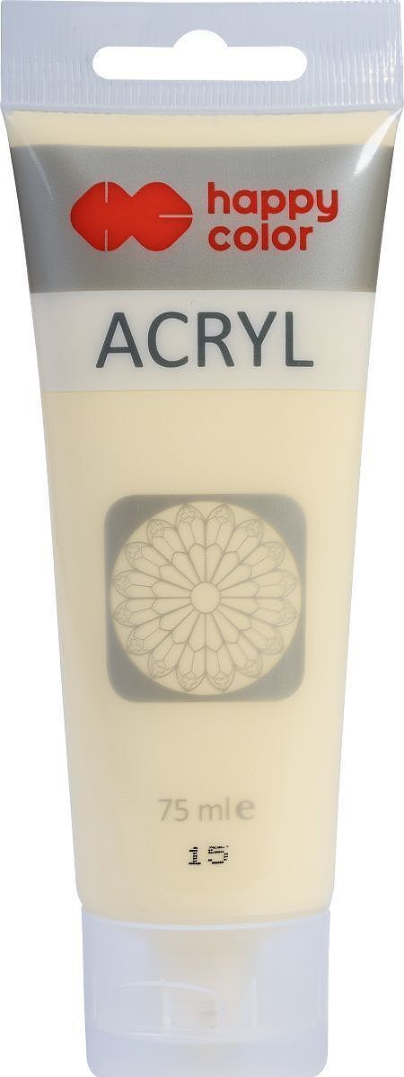 Farba akrylowa 75ml jasnożółty limonkowy happy color