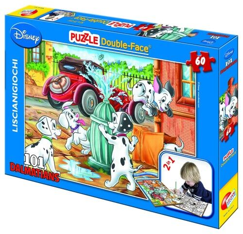 Puzzle dwustronne Disney  101 Dalmatyńczyków 60
