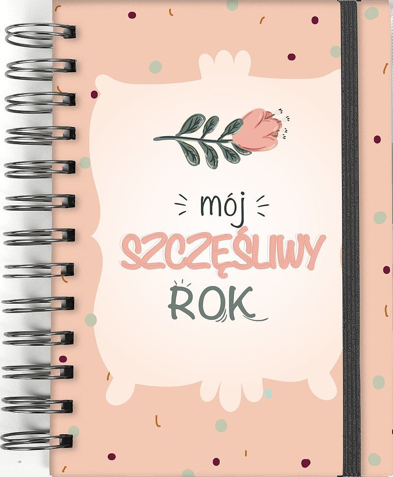 Kalendarz 2023 motywacyjny planer mój szczęśliwy rok granatowy