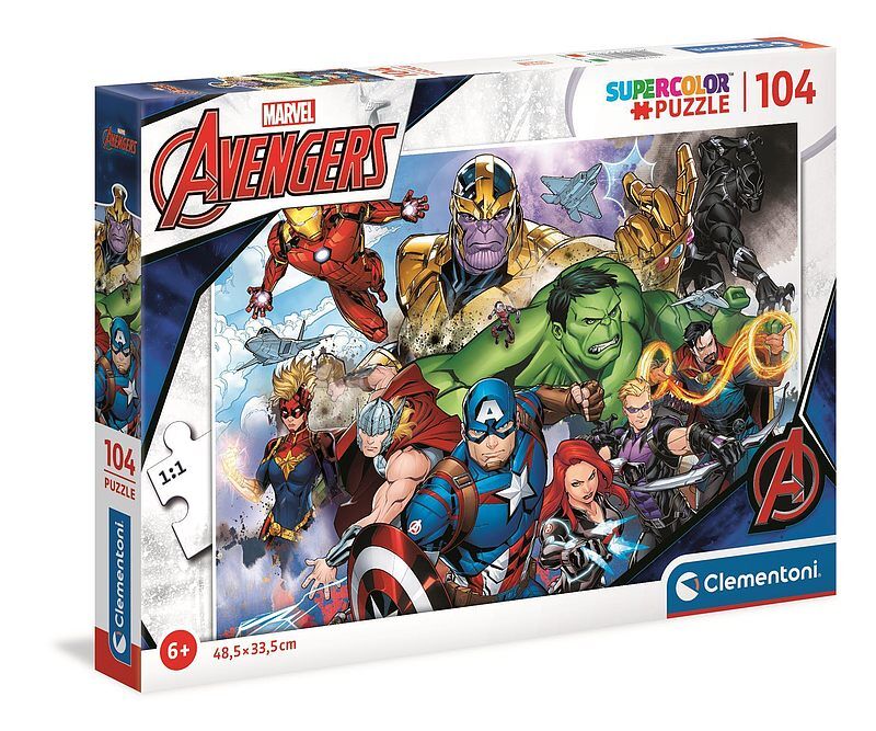 Puzzle 104 super color avengers 25718