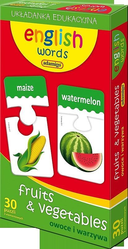 English words fruits & vegetables