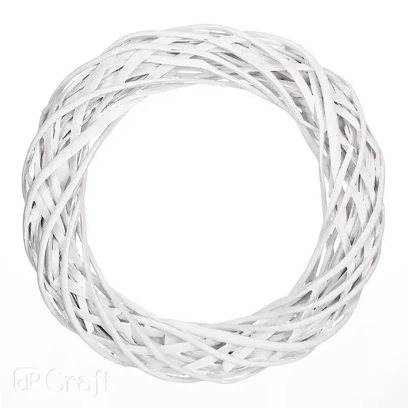 Wianek wiklinowy biały 36 cm