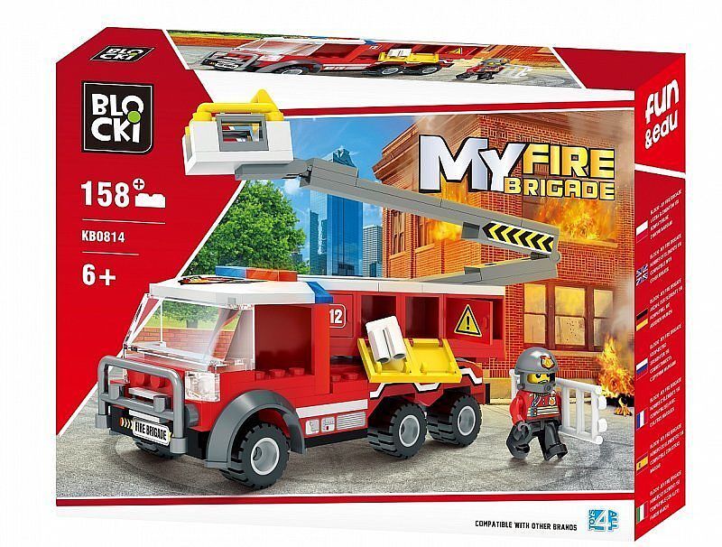 Klocki blocki 158 el. Myfirebrigade podnośnik kb0814