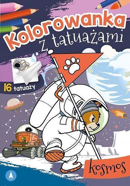 Kosmos. Kolorowanka z tatuażami