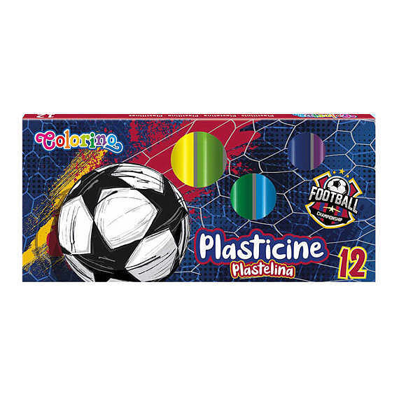 Plastelina colorino football 12 kolorów