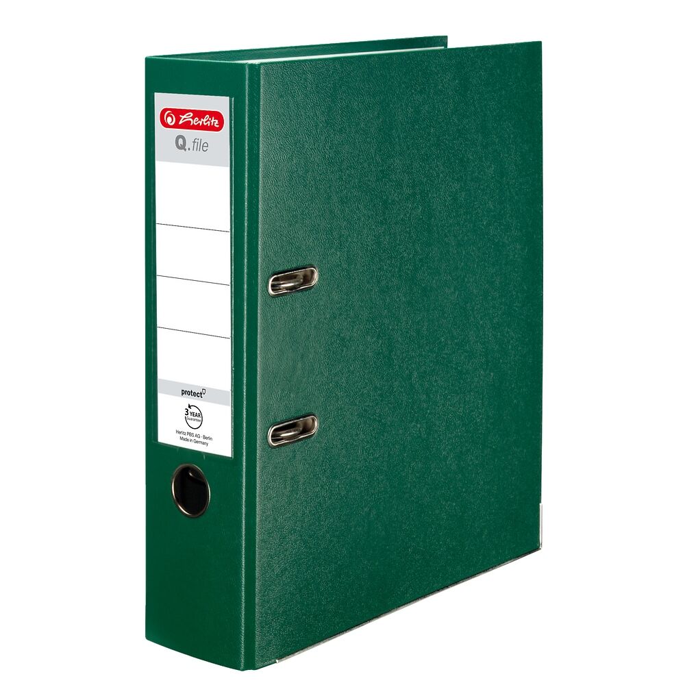 Segregator A4 Herlitz Q. File PP 8cm zielony