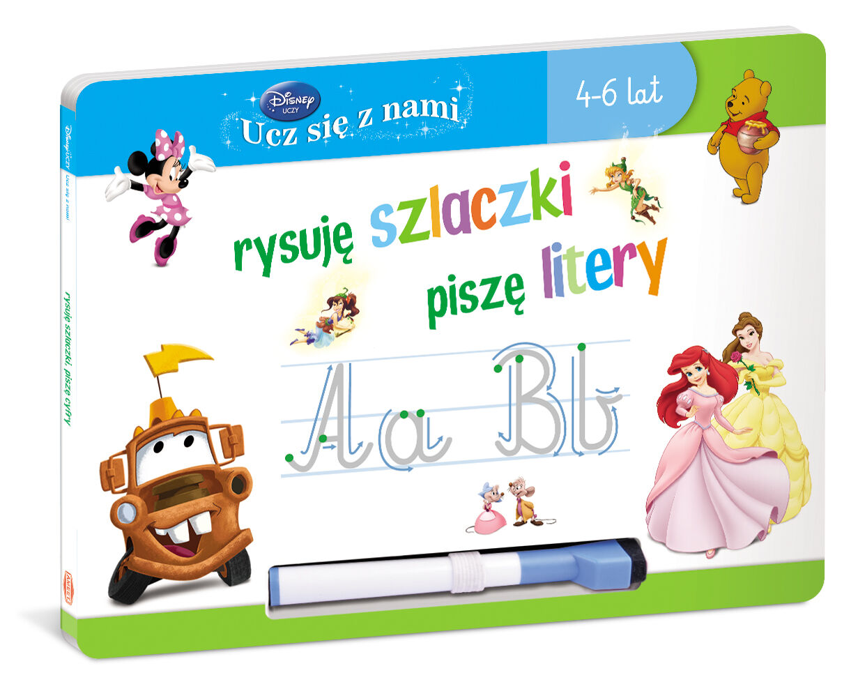 Disney Ucz się z nami. Rysuję szlaczki piszę litery