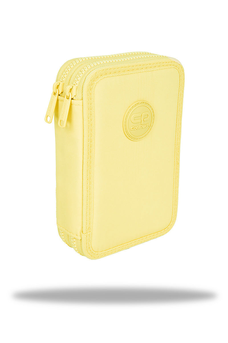 Piórnik 2-komorowy z wyposażeniem coolpack jumper 2 pastel powde żółty