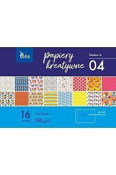 Papiery kreatywne zestaw 4 a5 16 ark