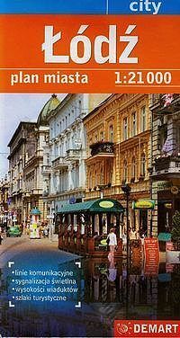 Łódź. Plan miasta w skali 1:21 000