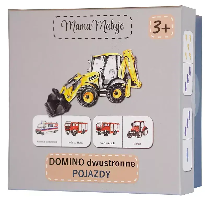 Gra domino dwustronne pojazdy