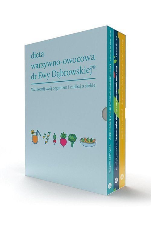 Dieta warzywno-owocowa dr Ewy Dąbrowskiej® - komplet 3 książek oprawa miękka