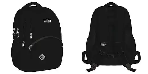Plecak 4-komorowy st. Black vintage
