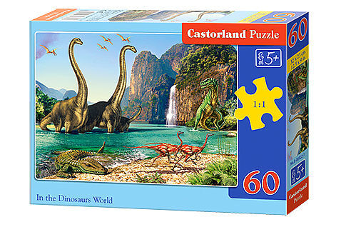 Puzzle 60 świat dinozaurów