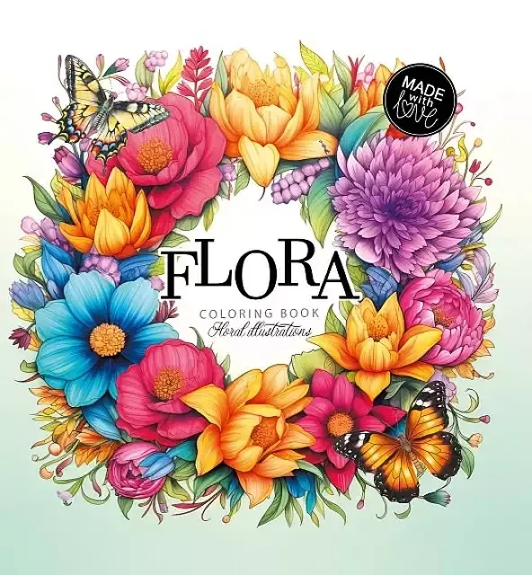 Kolorowanka usztywniana flora kwiaty