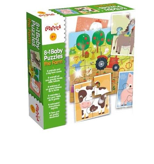 Ludattica Puzzle 8+1 Baby Puzzle Farma