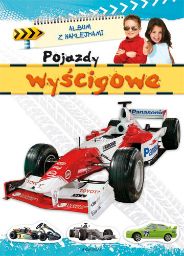 Album z naklejkami- Pojazdy wyścigowe