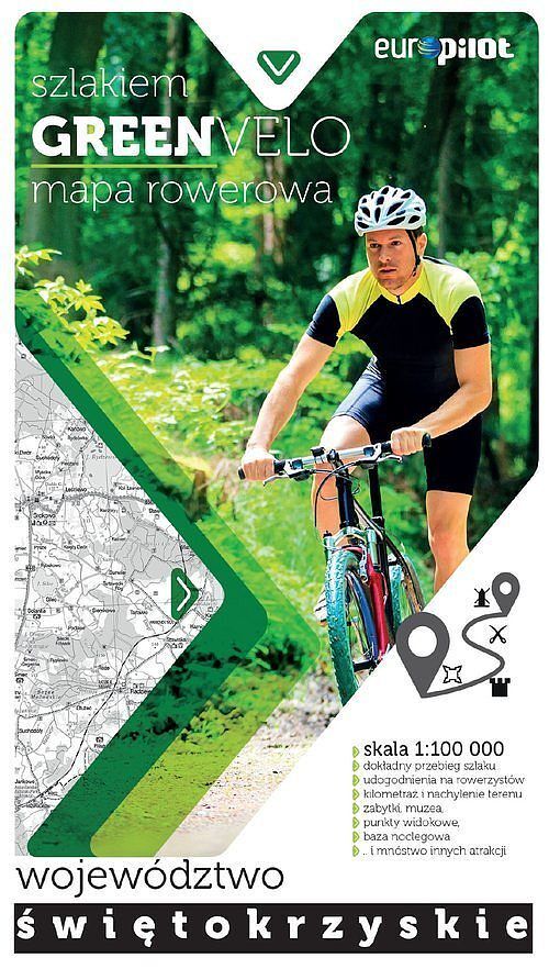Nie tylko Green Velo. Mapa tras rowerowych w skali 1:100 000 Województwo świętokrzyskie