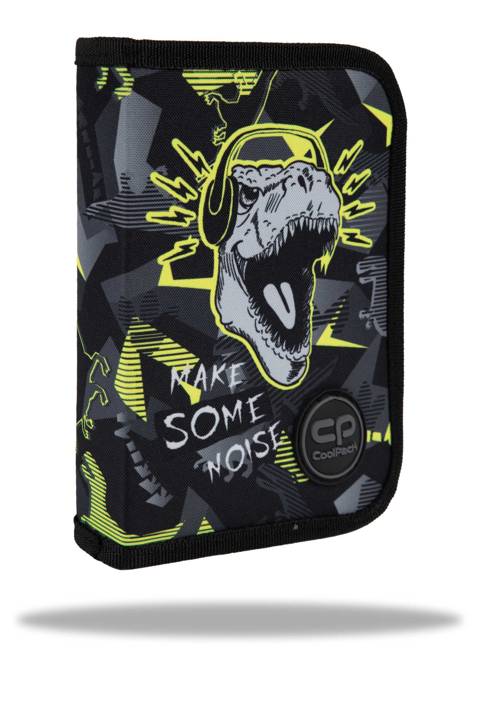 Piórnik jednoklapkowy bez wyposażenia Coolpack Clipper Dinopark