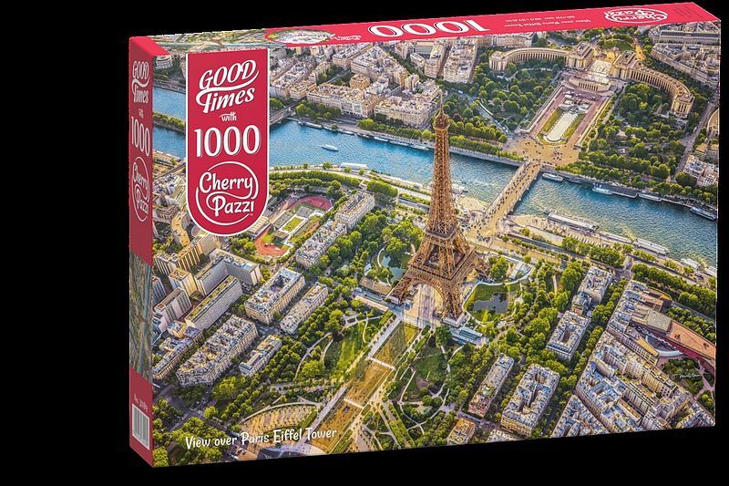 Puzzle 1000 cherry pazzi view over paris eiffel tower