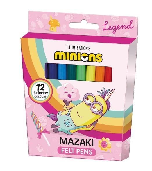 Mazaki Minionki w kartoniku 12 kolorów