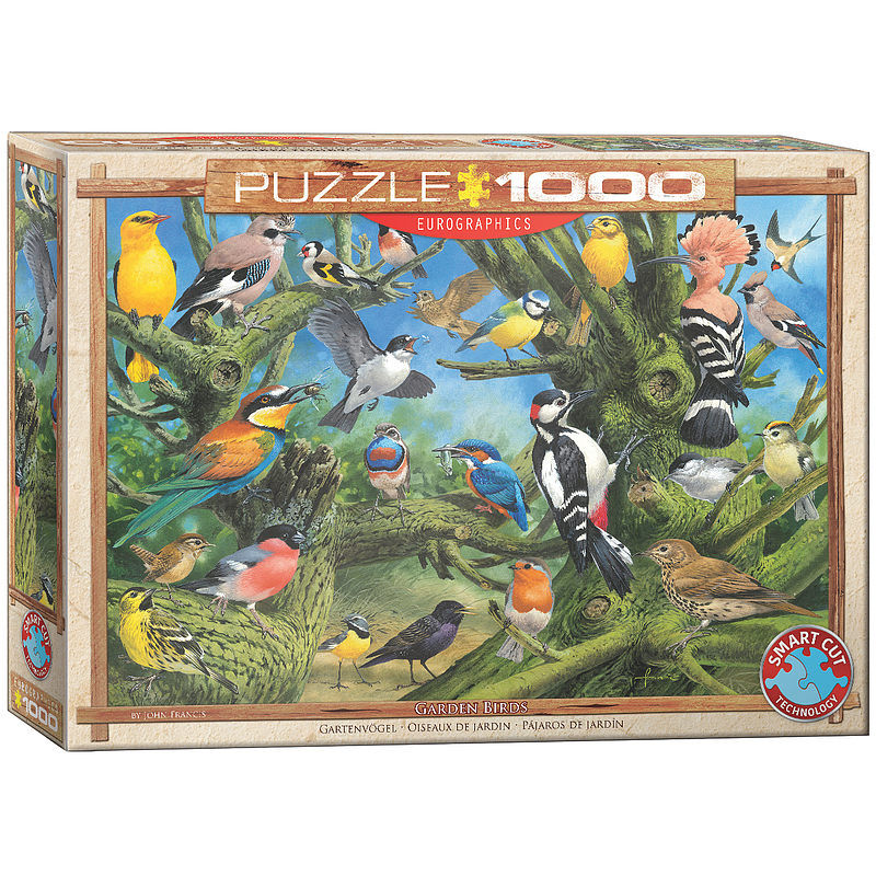 Puzzle 1000 ptaki ogrodowe, joahn franc 6000-0967