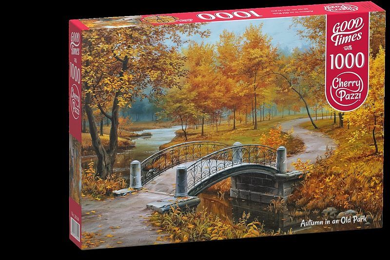 Puzzle 1000 autumn in an old park