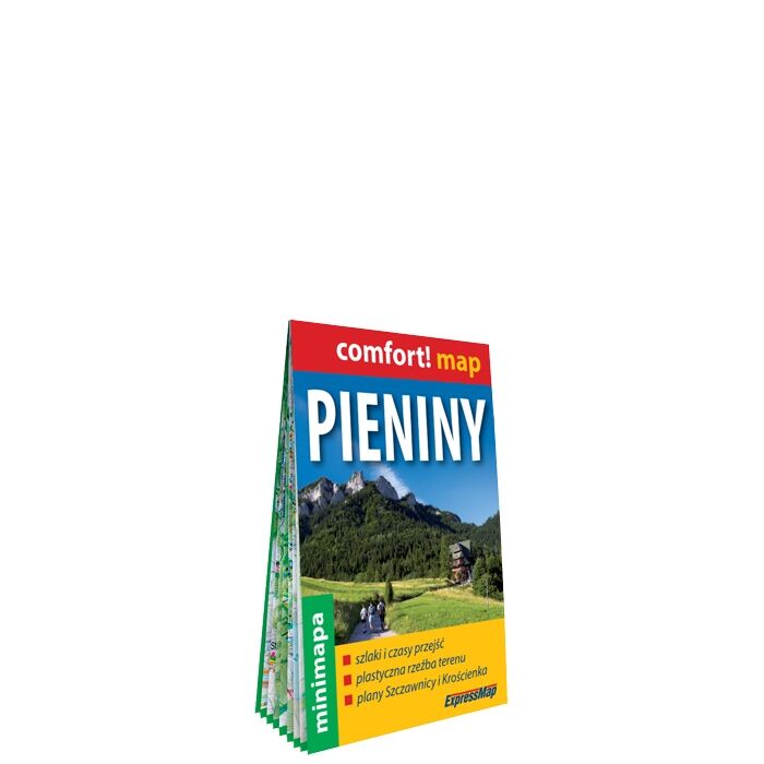 Pieniny mapa turystyczna laminat mini 2020