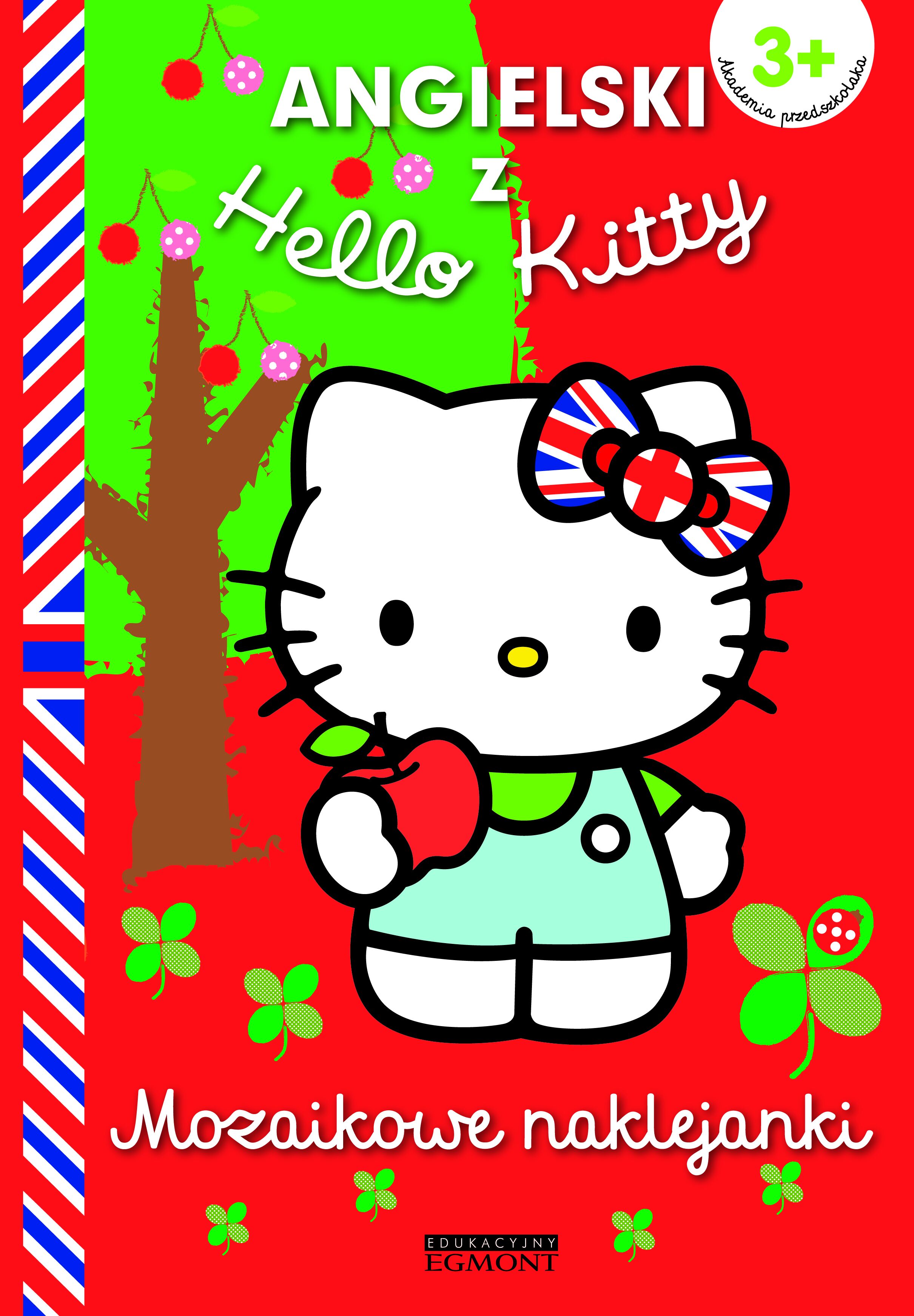 Mozaikowe naklejanki. Czerwone. Hello Kitty.