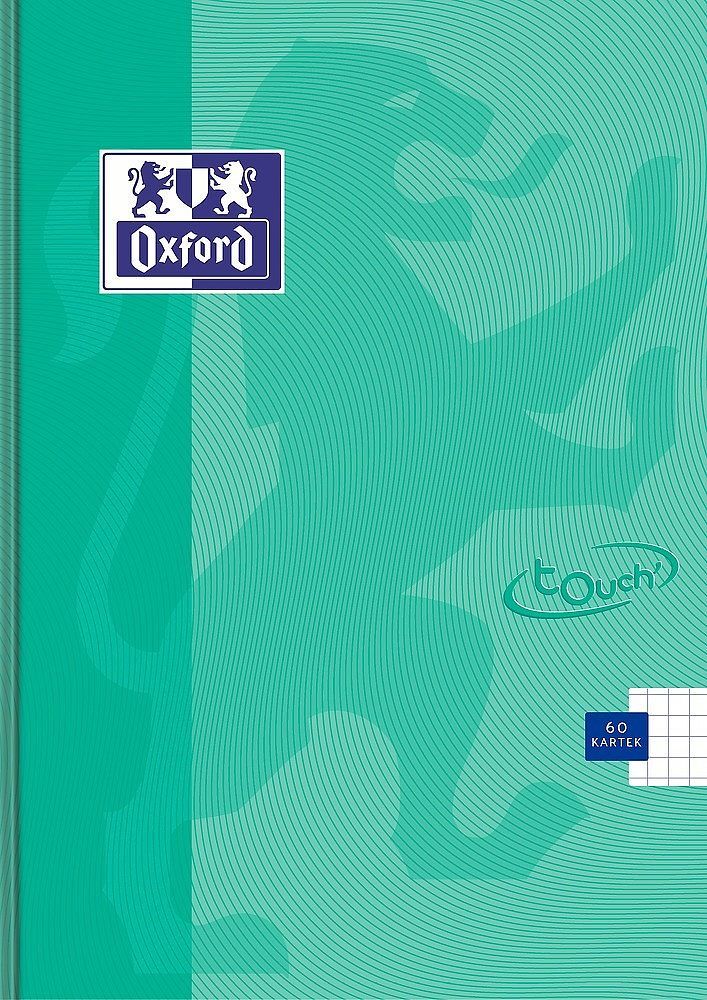 Brulion mo oxford touch pastel a5 60k 90g k5m turkusowy kratka z marginesem
