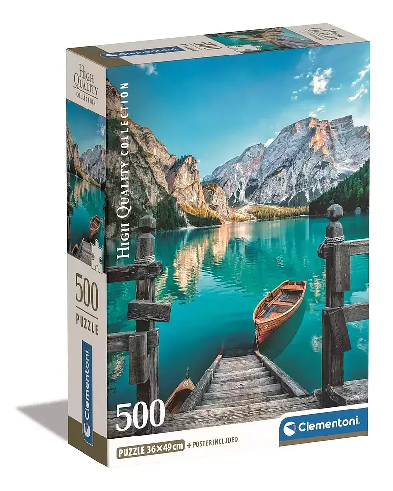 Puzzle 500 compact braies lake 35538