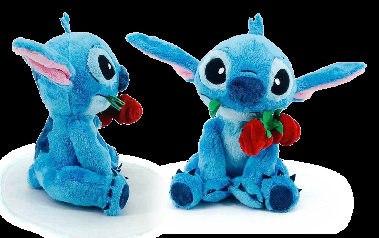 Maskotka Stitch z różą 25 cm 1 szt.