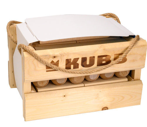 Gra plenerowa KUBB w drewnianej skrzynce