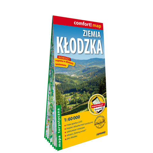 Ziemia Kłodzka mapa turystyczna 1:60 000 laminat 2024