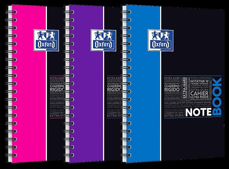 Kołonotatnik b5 80k kratka oxford student notebook 1 szt. Mix