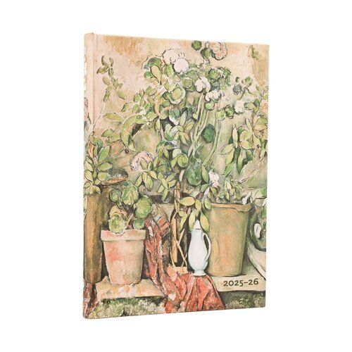 Kalendarz Paperblanks 2025/2026 Cezanne’s Terracotta Pots and Flowers Midi
