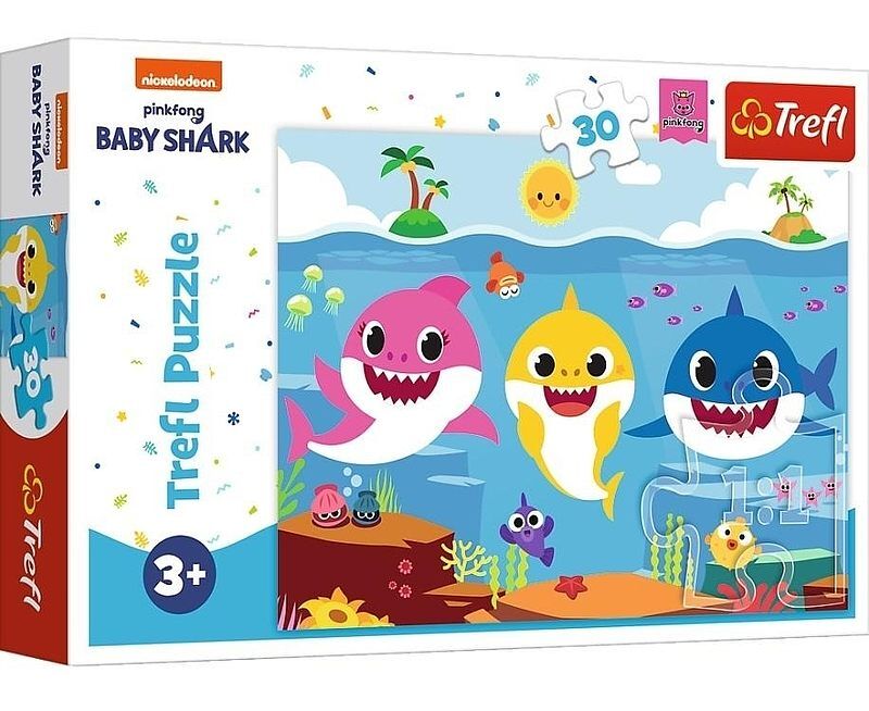 Puzzle 30 podwodny świat rekinów viacom baby shark 18284