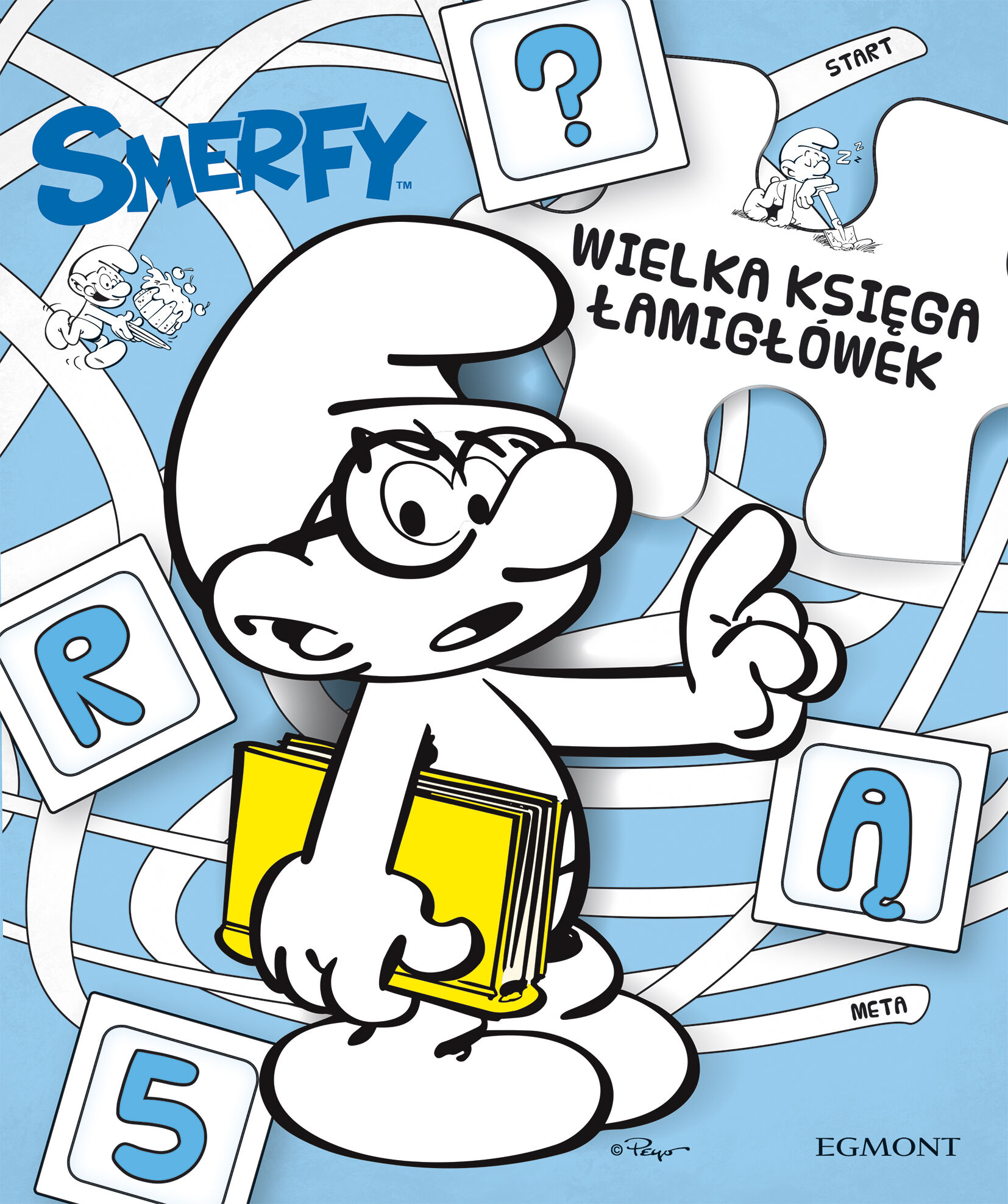 Wielka księga łamigłówek. Smerfy