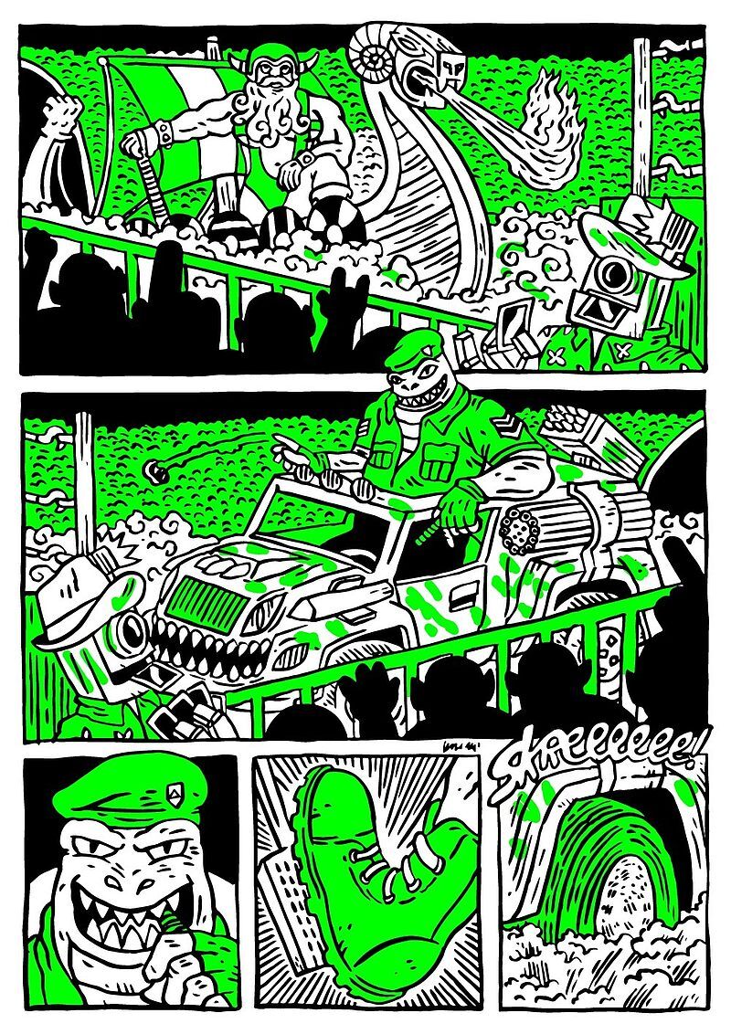 Vreckless Vrestlers - 3 - Vegan Cat vs The Eye / Sergeant Reptilion vs Barbarica