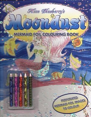 Alice Blueberry's Moondust. Memaid foil colouring book