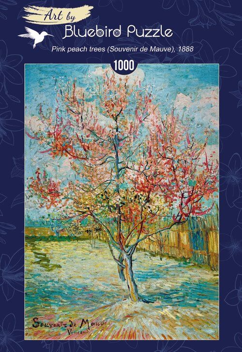 Puzzle Kwitnące drzewo brzoskwiniowe Vincent van Gogh 1000