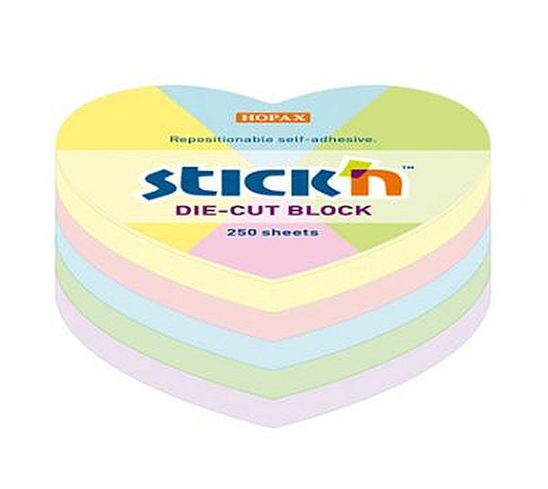 Notes samoprzylepny serce 64x67mm pastel Maped mix 250k