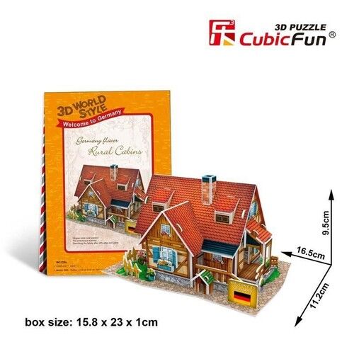 Puzzle 3D Domki świata Niemcy Rural Cabins