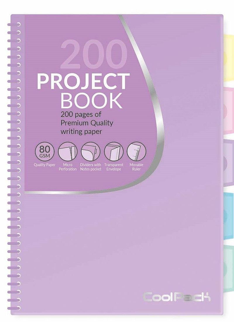 Kołobrulion b5 coolpack pastel b5 200 kartek fioletowy